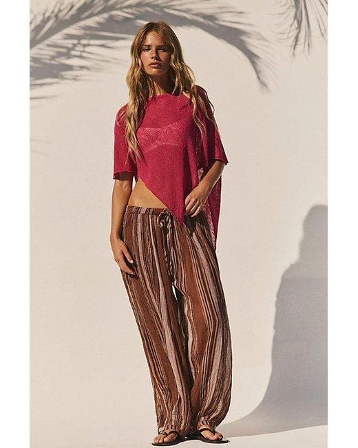 free-est Red Aree Sweater Top By