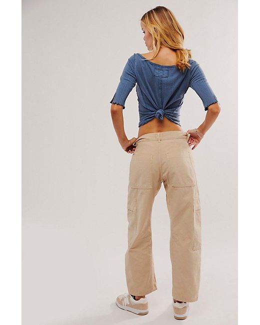 Citizens of Humanity Blue Marcelle Low-Slung Cargo Pants