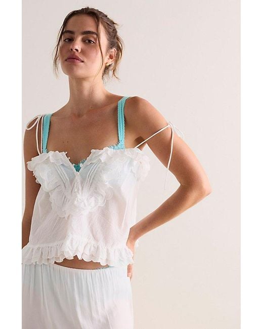 For Love & Lemons White Ambre Sleep Top