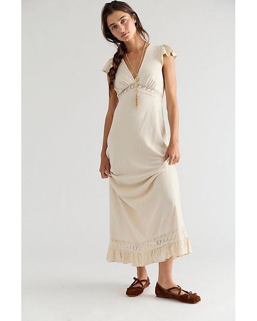 Free People Natural Eternal Soul Solid Maxi Dress