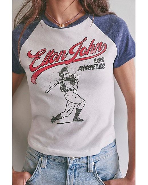 Daydreamer Gray Elton John Los Angeles Tee