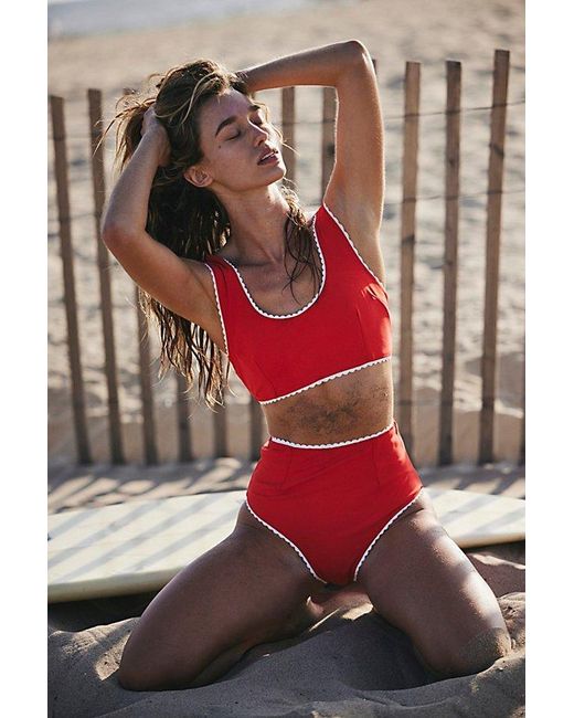 Hammies Red Surf Top
