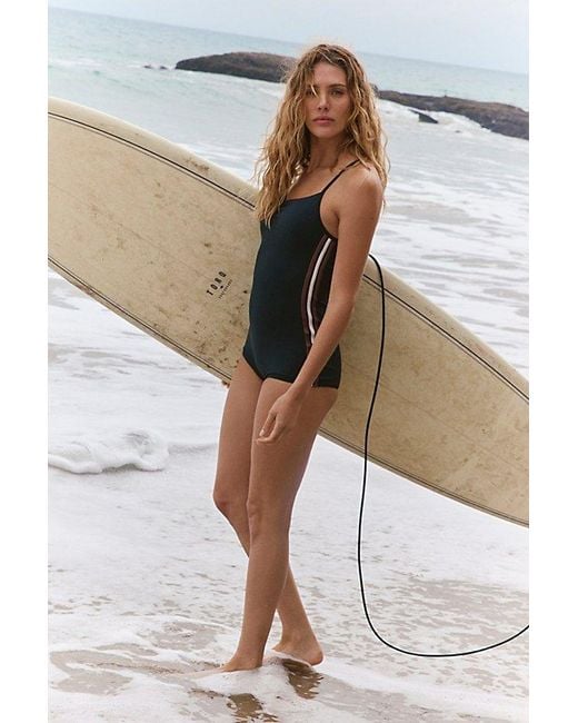 Rhythm Black Piper Short One-Piece Surf Suit