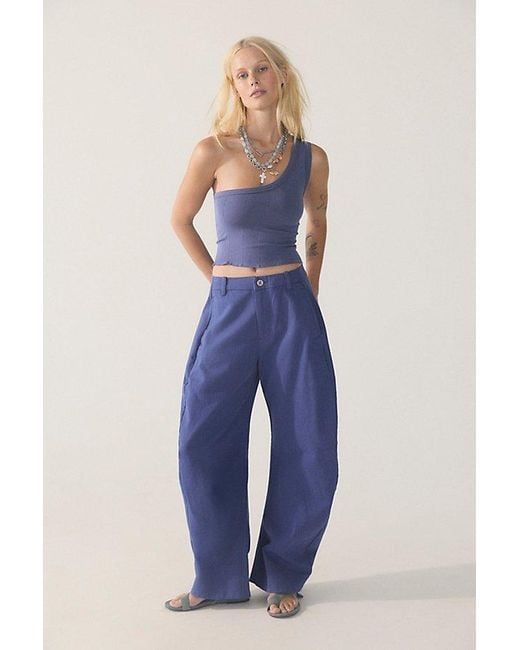 Intimately By Free People Blue So Soft Seamless Modal Asymmetrical Cami By