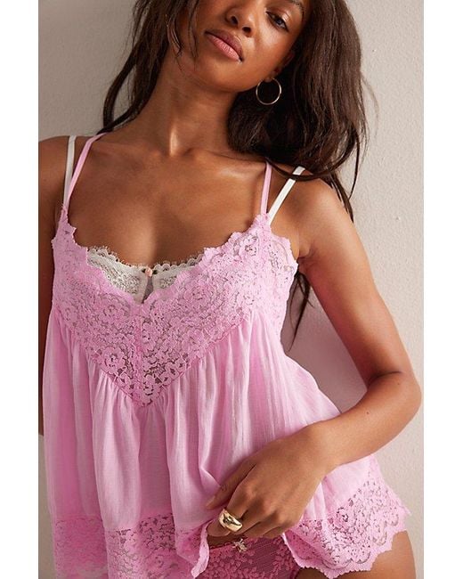 Free People Fiona Cami in Pink | Lyst