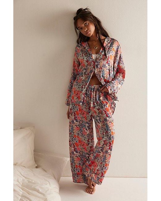 Free People Brown Dreamy Days Pajama Set
