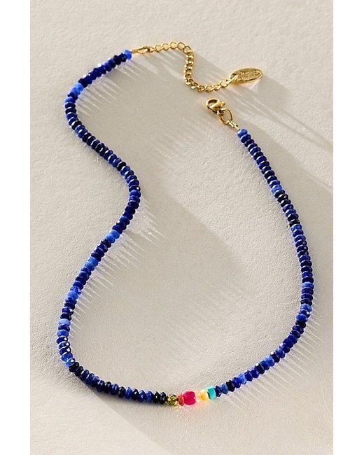 Meredith Waterstraat Blue Stone Necklace