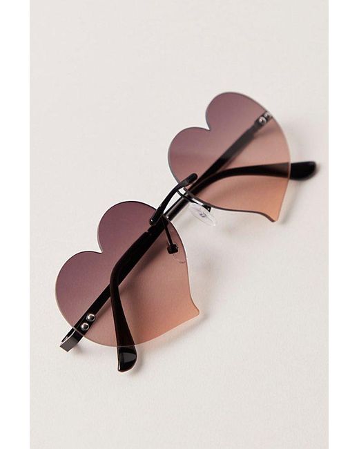 Free People Natural Heart On Your Sleeve Sunnies