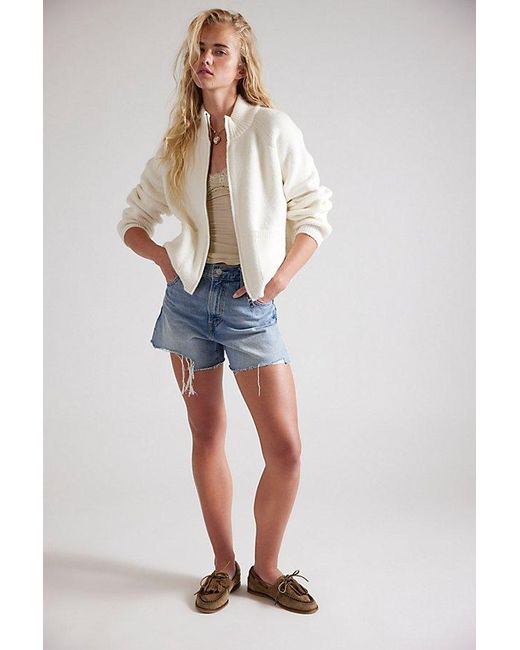 Free People Natural On It Zip-Up Cardigan