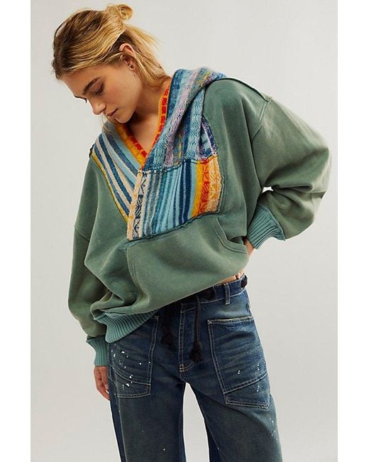 Free People Green February Sweatshirt