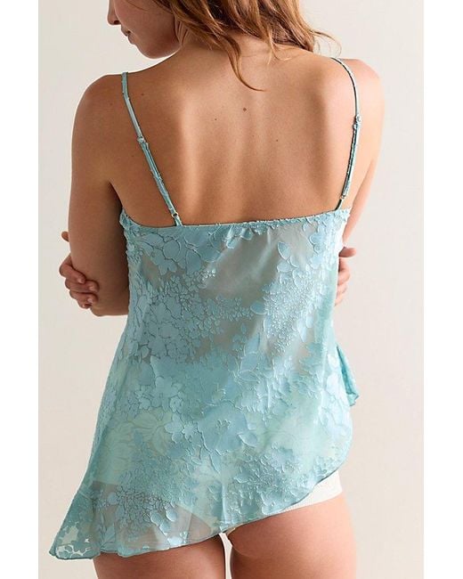 Intimately By Free People Blue Night Song Burnout Cami