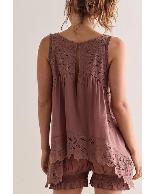 Intimately By Free People Brown Eye Catcher Bloomsie Romper By