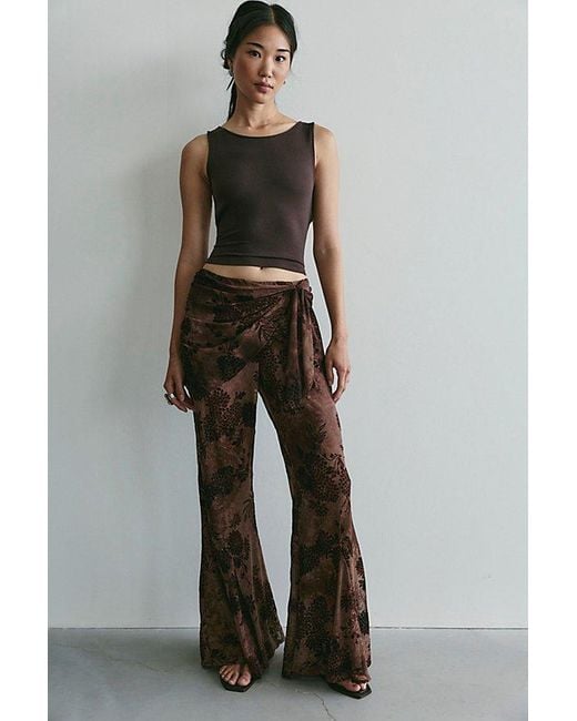 Anna Sui Gray Sarong Pants
