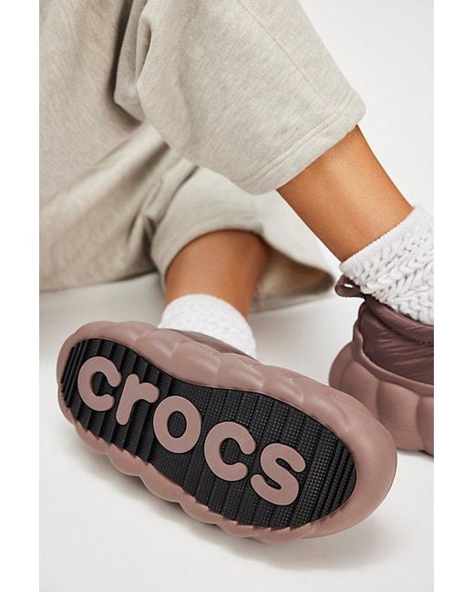 CROCSTM Gray Overpuff Shorty Slip-Ons