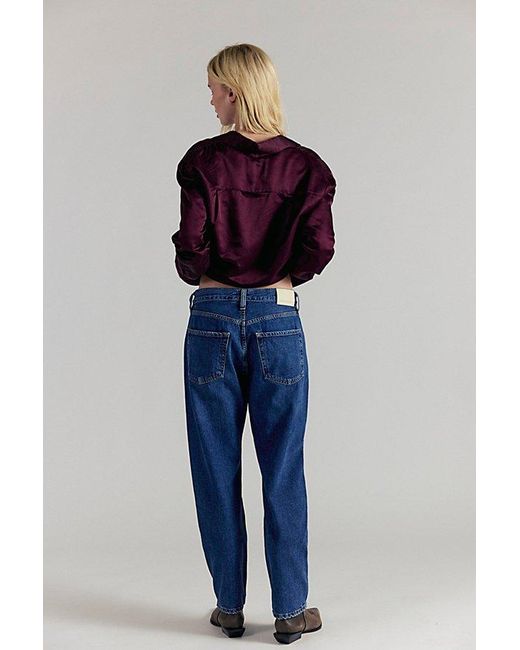 Citizens of Humanity Blue Winslow Cropped Boyfriend Jeans