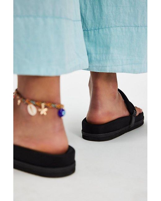 Roam Black Whirl Neoprene Sandals By