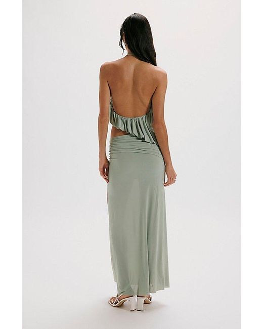 Bec & Bridge Green Cadence Racer Maxi Dress