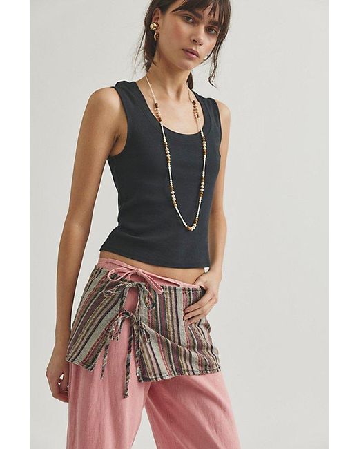 Free People Multicolor Beach Break Stripe Sarong