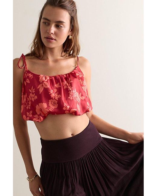 Intimately By Free People Red Another Chance Brami Top By