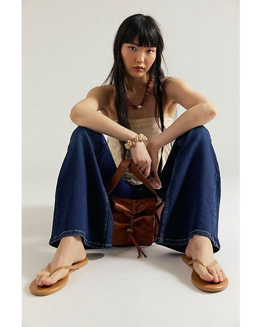 Free People Natural We The Free Keira Pull-On Flare Jeans