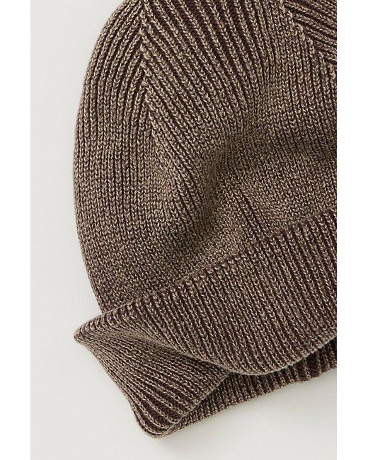 Free People Brown Lou Slouchy Beanie