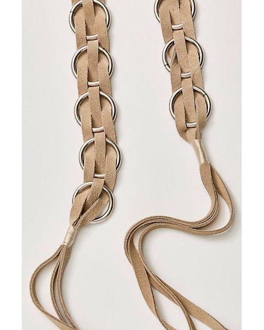 Free People White Lone Star Wrap Belt