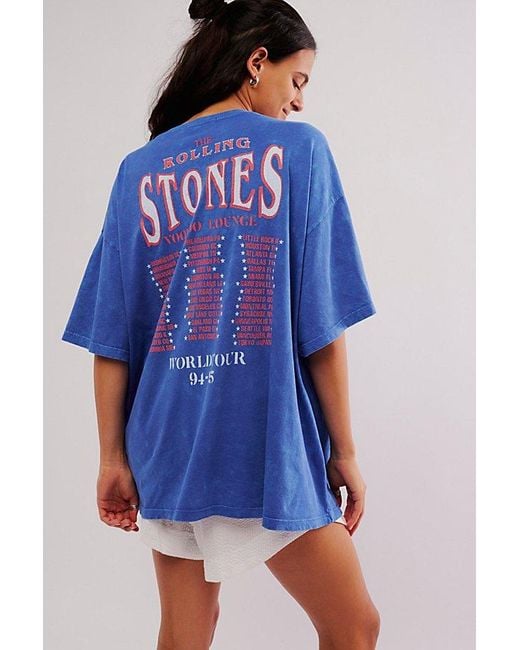 Daydreamer Blue Rolling Stones World Tour Tee