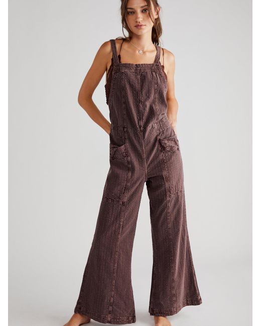 Free People Savannah Overalls Lyst Canada Free People Savannah Overalls Lyst Canada