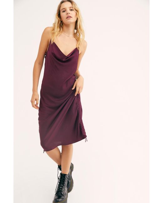 Free People Purple Day To Night Convertible Slip By Intimately - Chemise