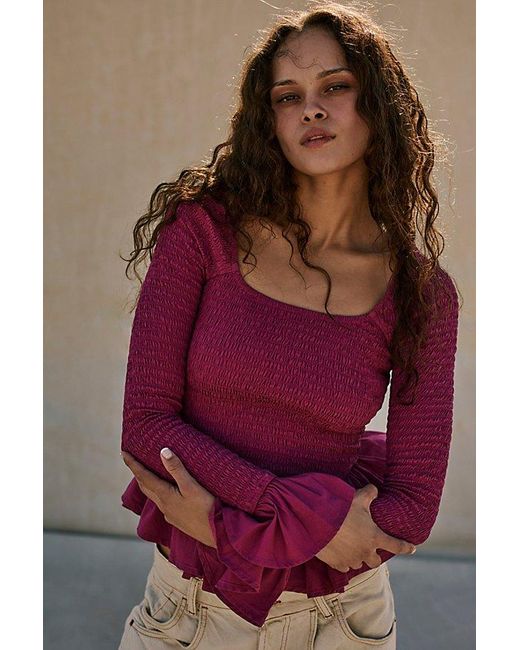 free-est Red Tropical Vibes Top