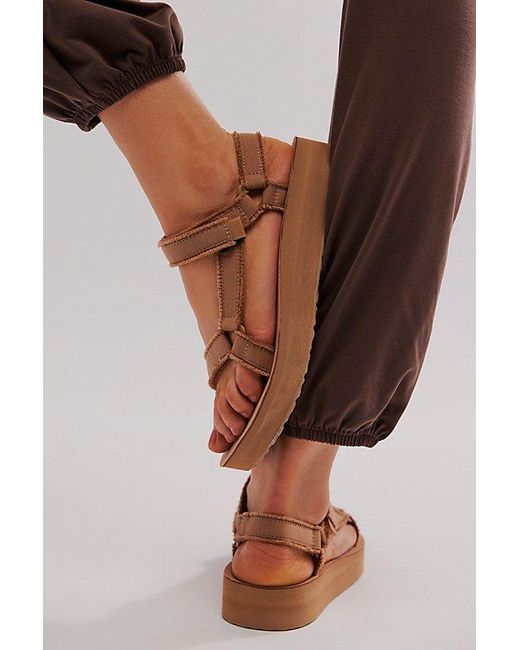 Teva Brown Midform Universal Canvas Sandals
