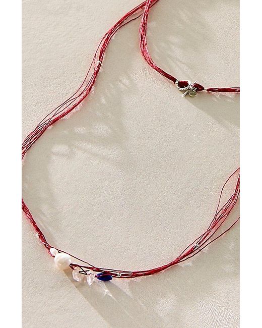 Les Beads Studio Red Les Beads Api Necklace By