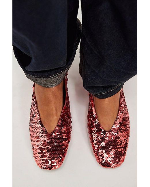 Jeffrey Campbell Blue Everyday Sequin Flats By