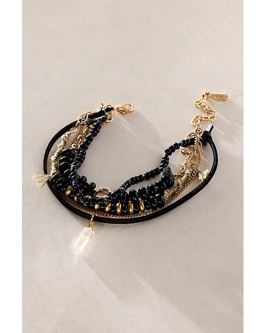 Free People Natural Hailee Beaded Anklet