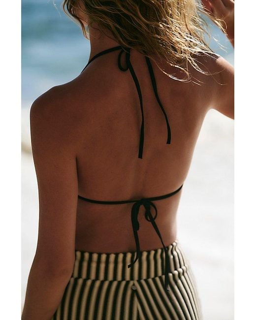 Rhythm Multicolor Terry Tri Bikini Top