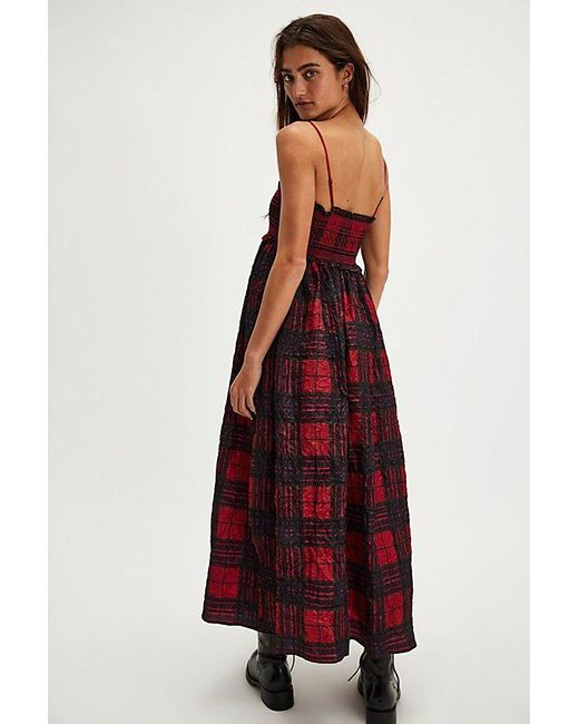 Free People Holly Plaid Maxi Dress Lyst UK