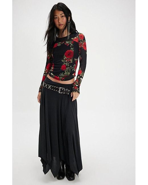Free People Red Bettys Garden Top