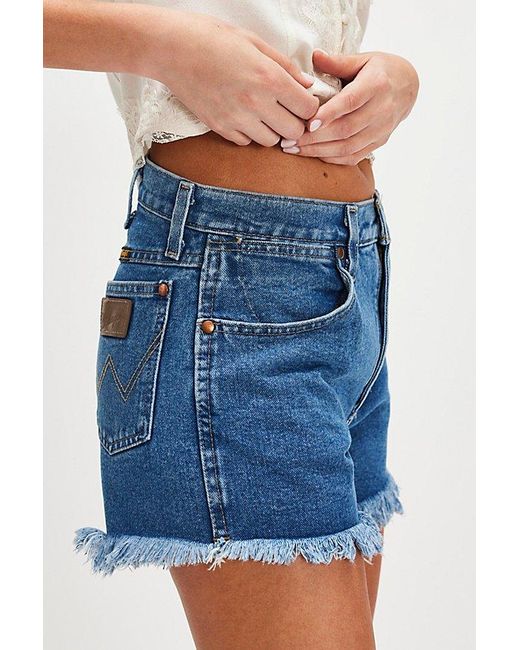 Wrangler Blue Reworked Shorts