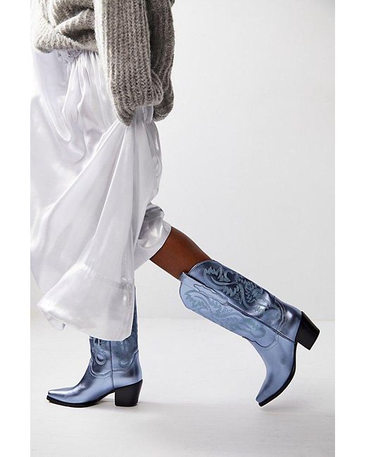 Jeffrey Campbell Gray Dagget Western Boots