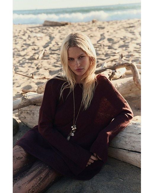 free-est Orange Isadora Reversible Sweater Tunic By