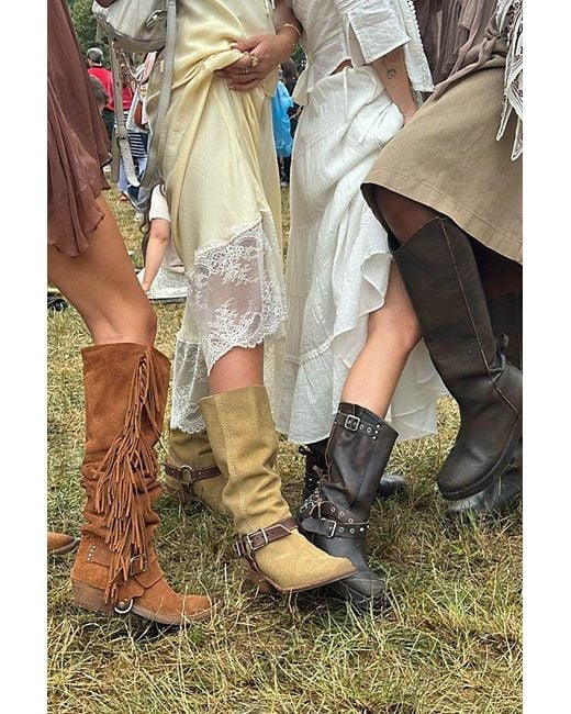 Free People Brown Alyse Convertible Over-The-Knee Boots