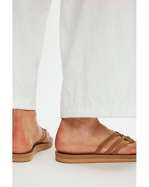 Sanuk White Yoga Sandy Sandals
