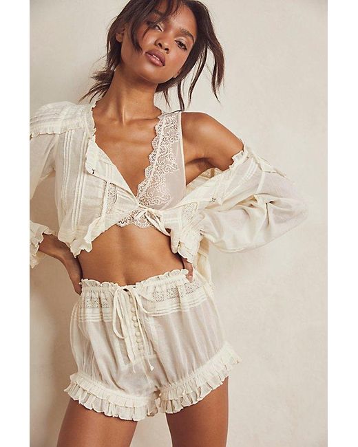 Free People Multicolor Florence Bed Jacket Set