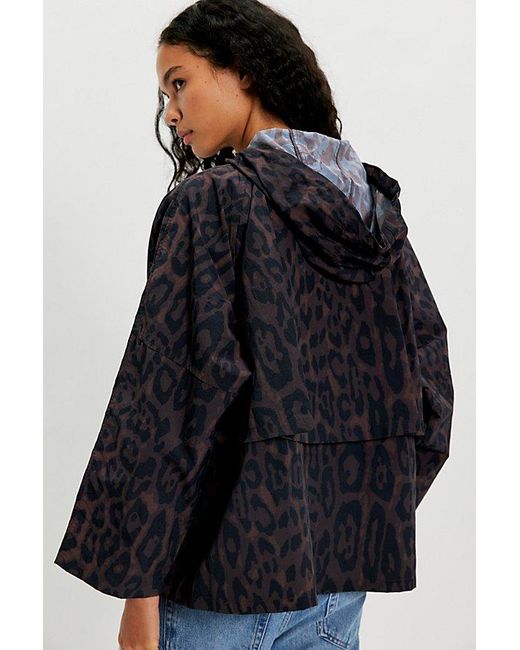 Apparis Black Sky Leopard Windbreaker Jacket