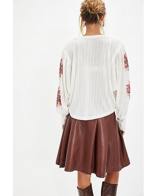 Free People White Quinn Quilt Cuff