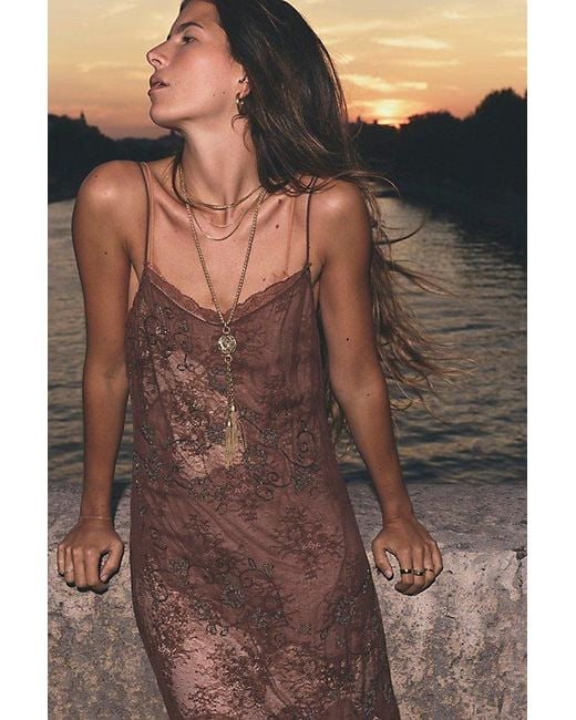 Free People Brown Julio Maxi Dress