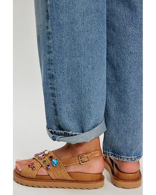 Vicenza Multicolor Rock Candy Embellished Sandals By