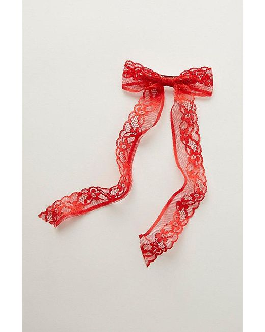 Free People Red Sweet Pea Petite Bow