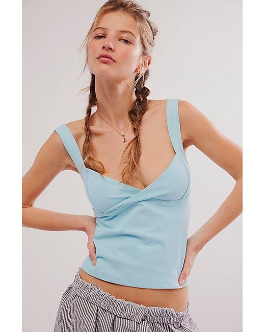 Intimately By Free People Blue Iconic Cami