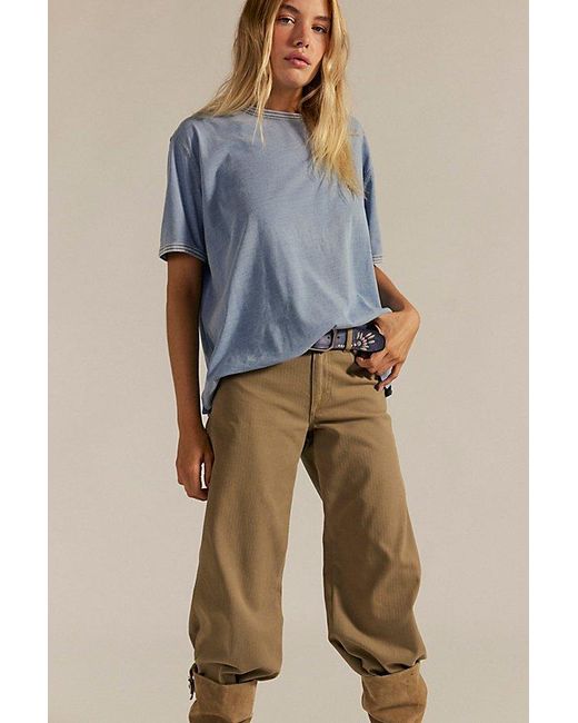 Free People Blue Bad Habit Tee